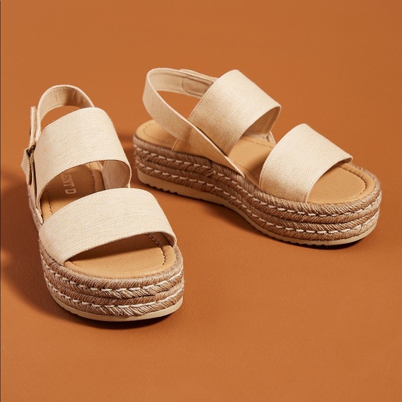 Anthropologie | Shoes | Silent D Alek Platform Sandals Sz 4 Neutral |  Poshmark